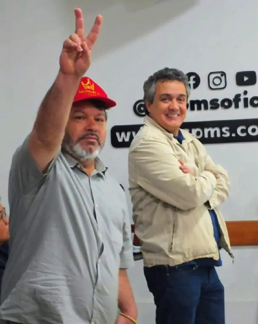 Vereador Landmark Rios e Carlos Bernardo participam de assembleia da ACP em defesa da valorização dos professores