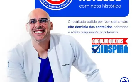 Médico formado na UCP obtém 94 pontos no Revalida e leva o nome da universidade ao topo da medicina internacional