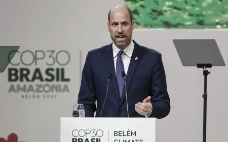 Príncipe William elogia iniciativa do Brasil para florestas tropicais