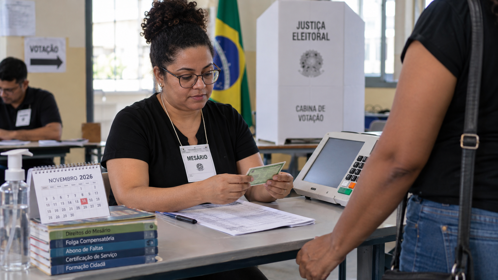 Eleições 2026: trabalhador convocado pela Justiça Eleitoral pode ter direito a folgas em dobro
