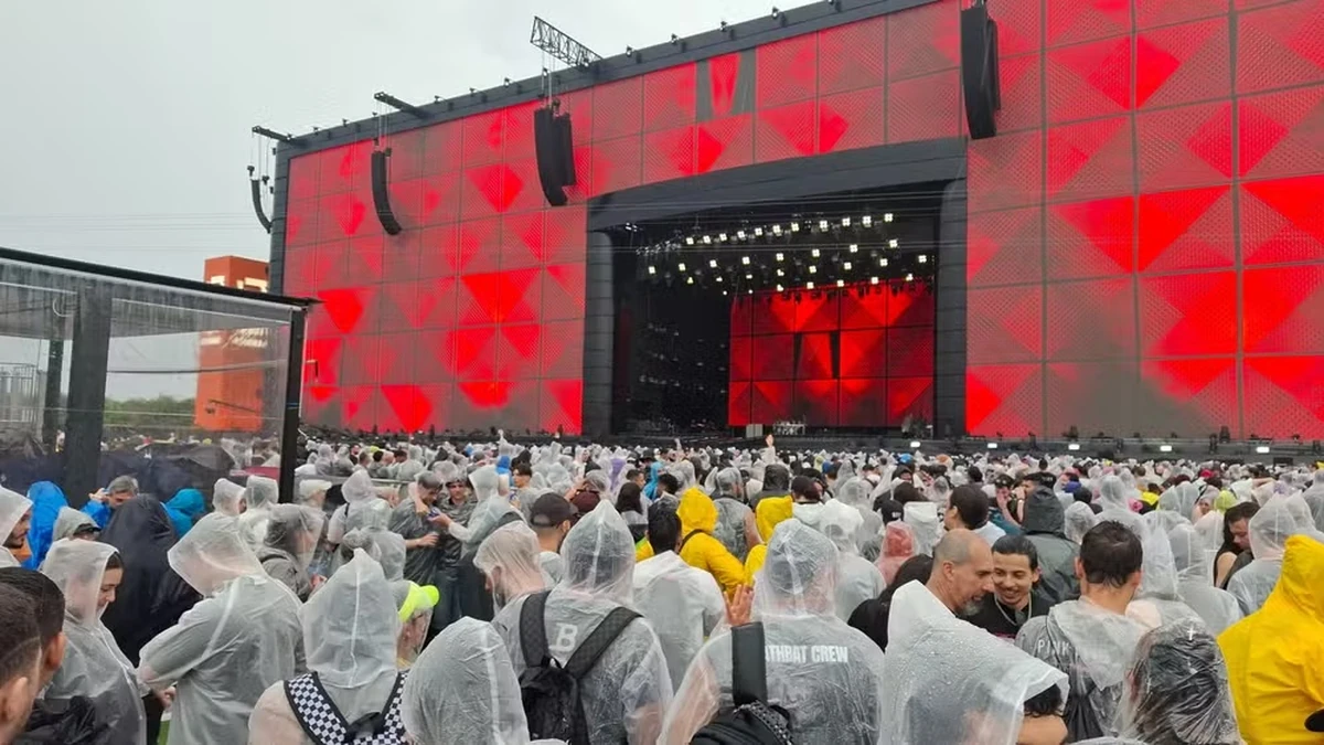 Chuva marca último dia do Rock in Rio e desafia público durante encerramento do festival